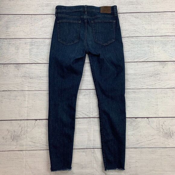 Lucky Brand Jeans sz 6 / 28 Ava Super Skinny Dark Wash Inseam 27.5" Raw Hem - Picture 5 of 11
